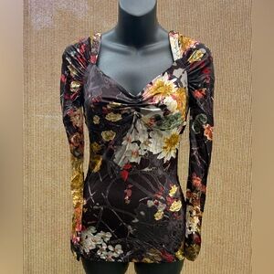 Just Cavalli Monochrome Floral Dress